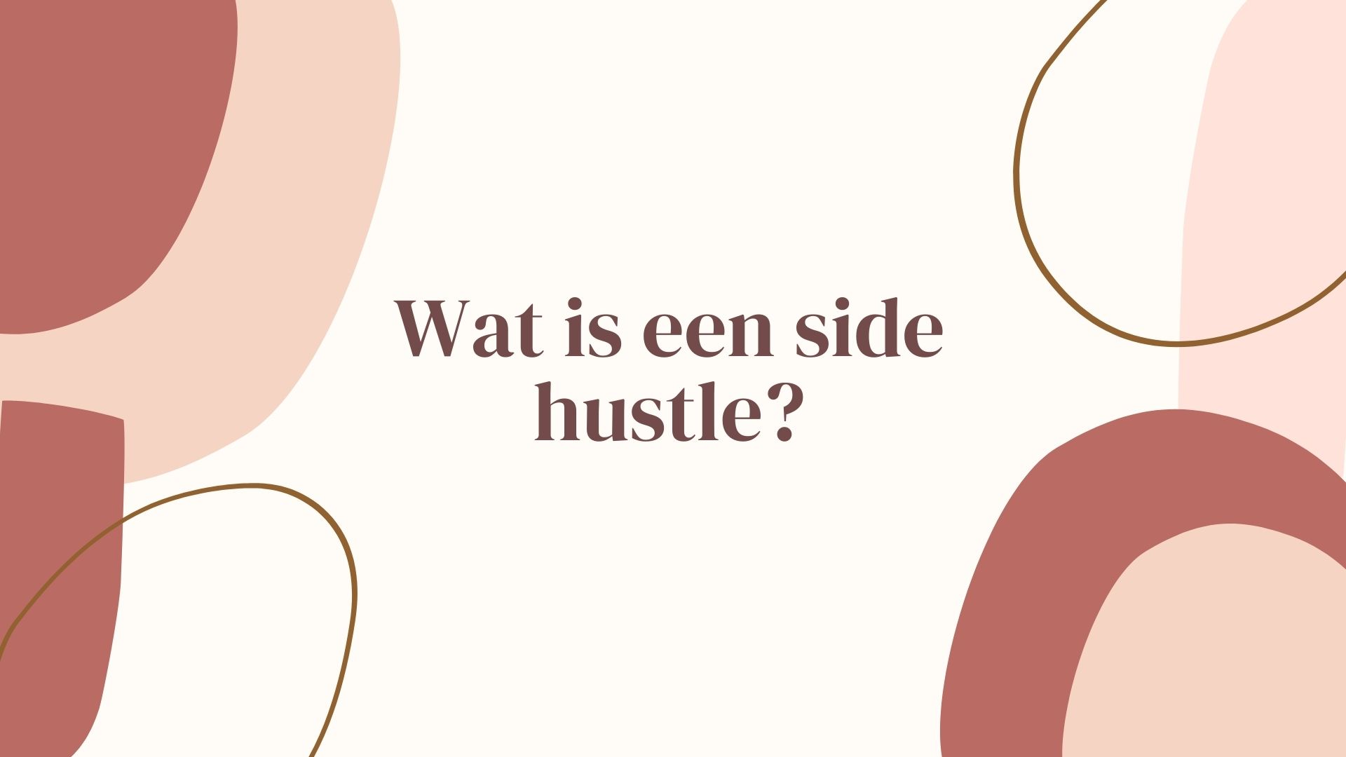 wat is een side hustle