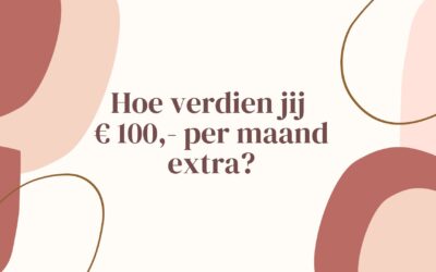 Hoe verdien je 100 euro extra per maand?