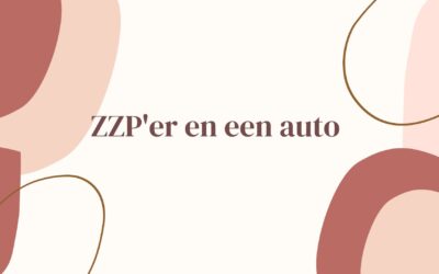 ZZP’er en een auto