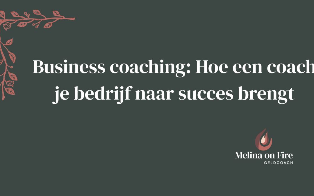 Business coaching : Hoe een coach je bedrijf naar succes brengt
