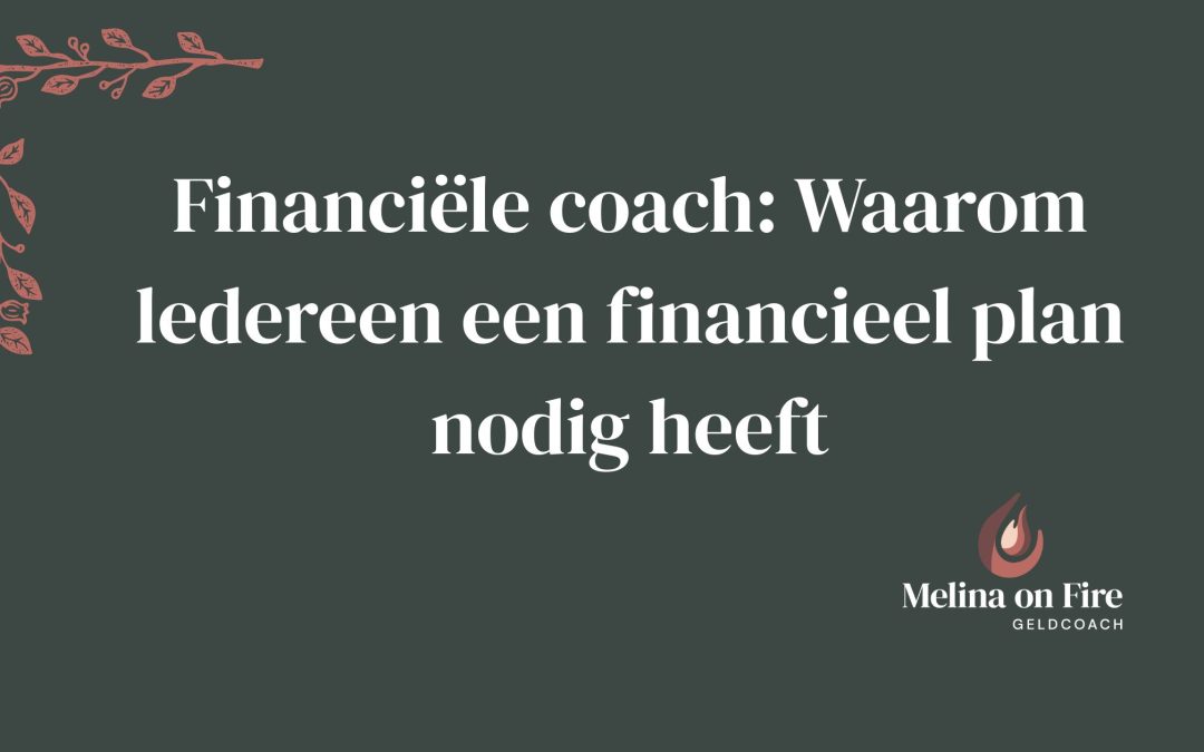 financiele coach: Waarom ledereen een financieel plan nodig heeft