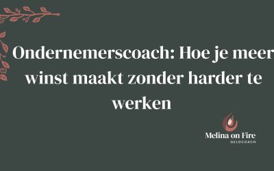 Ondernemerscoach: Hoe je meer winst maakt zonder harder te werken
