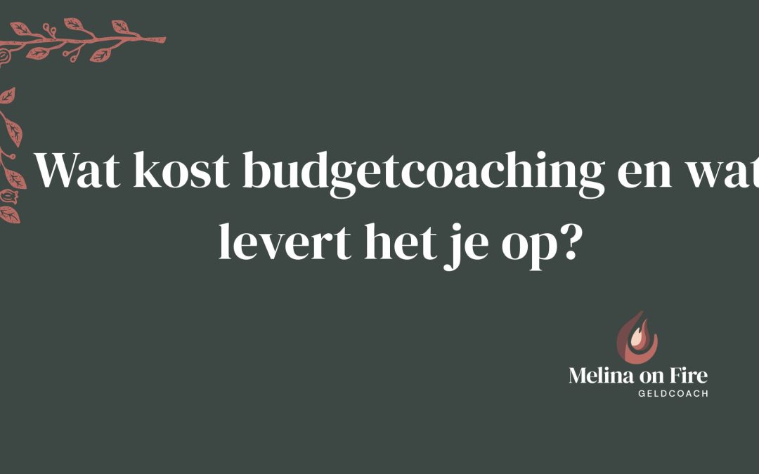 Wat kost budgetcoaching en wat levert het je op?