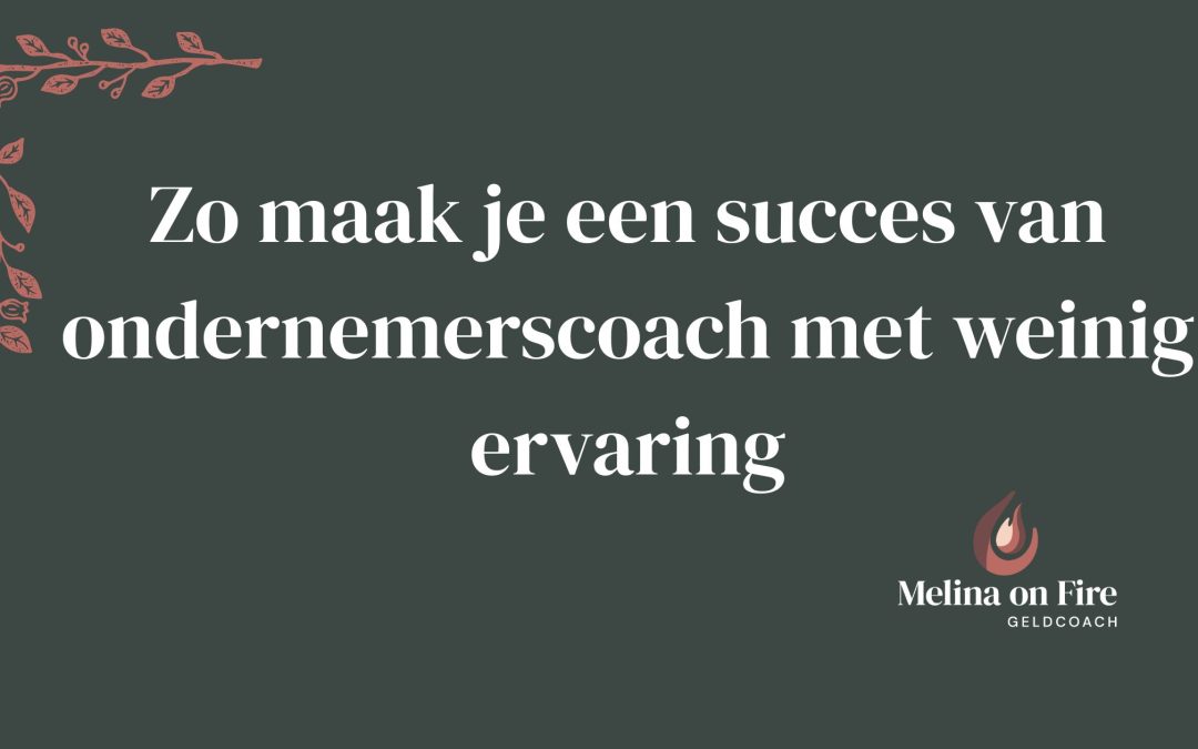 Zo maak je een succes van ondernemerscoach met weinig ervaring