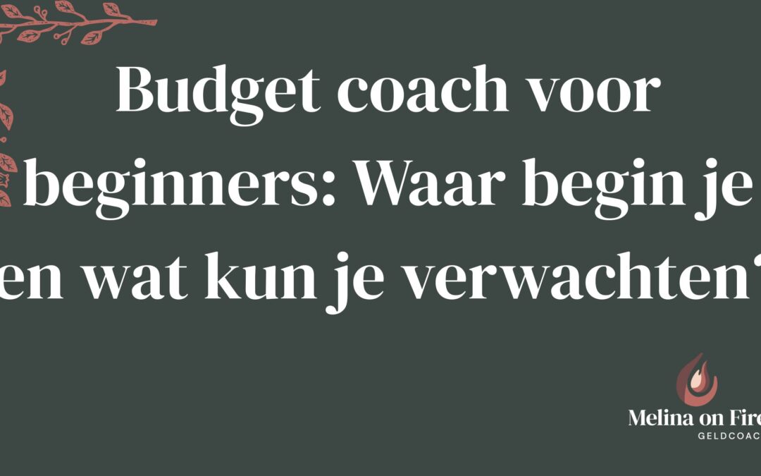 Budget coach voor beginners: Waar begin je en wat kun je verwachten?