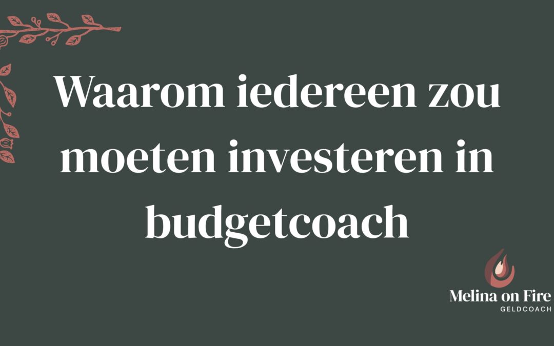 Waarom iedereen zou moeten investeren in budgetcoach