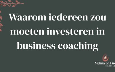 Waarom iedereen zou moeten investeren in business coaching