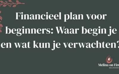 Financieel plan voor beginners: Waar begin je en wat kun je verwachten?