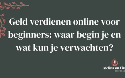 Geld verdienen online voor beginners: Waar begin je en wat kun je verwachten?