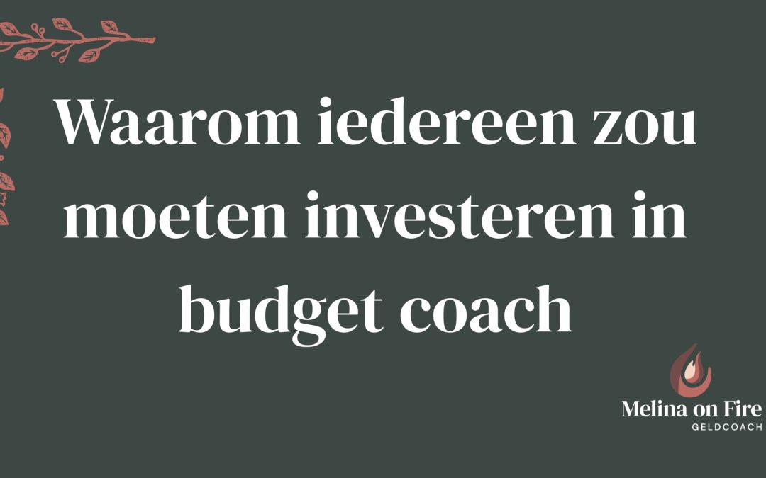 Waarom iedereen zou moeten investeren in budget coach