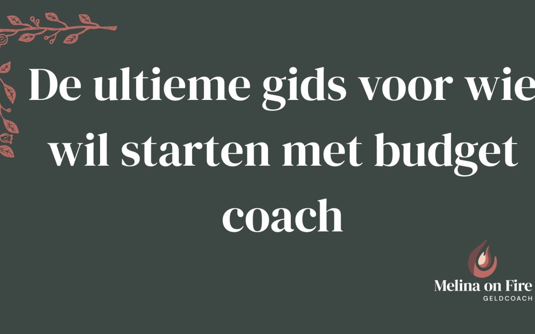 De ultieme gids voor wie wil starten met budget coach