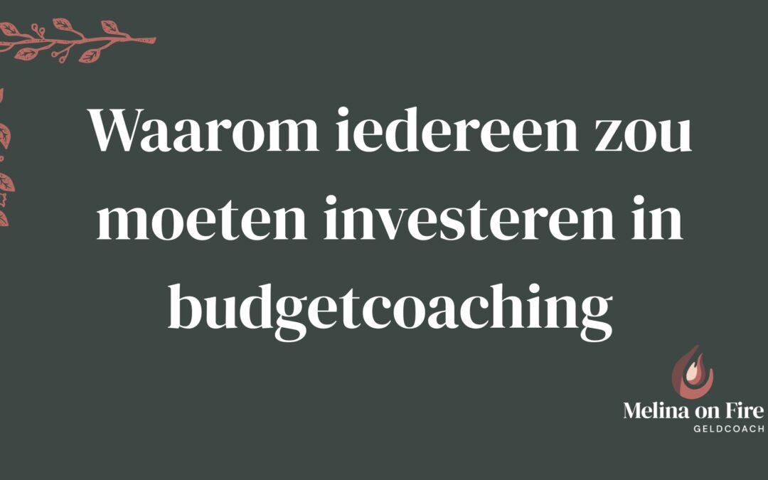 Waarom iedereen zou moeten investeren in budgetcoaching