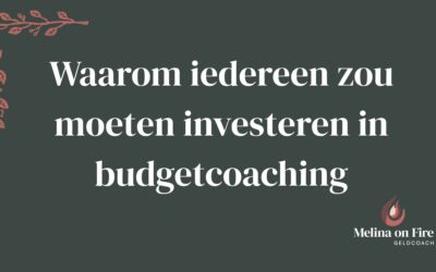 Waarom iedereen zou moeten investeren in budgetcoaching