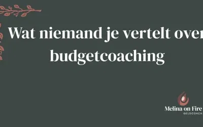 Wat niemand je vertelt over budgetcoaching