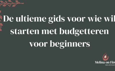 De ultieme gids voor wie wil starten met budgetteren voor beginners