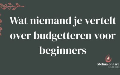 Wat niemand je vertelt over budgetteren voor beginners