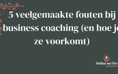 5 veelgemaakte fouten bij business coaching (en hoe je ze voorkomt)