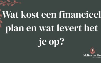 Wat kost een financieel plan en wat levert het je op?