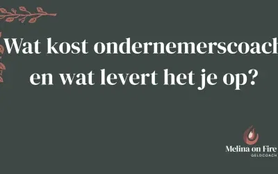 Wat kost ondernemerscoach en wat levert het je op?