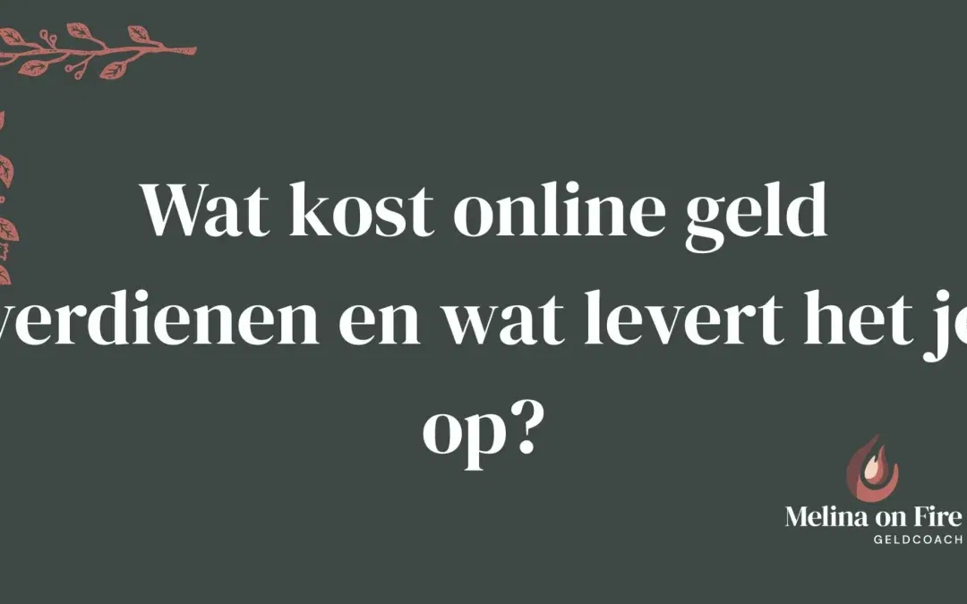 Wat kost online geld verdienen en wat levert het je op?