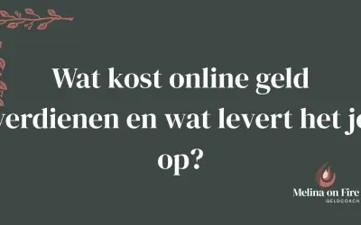 Wat kost online geld verdienen en wat levert het je op?