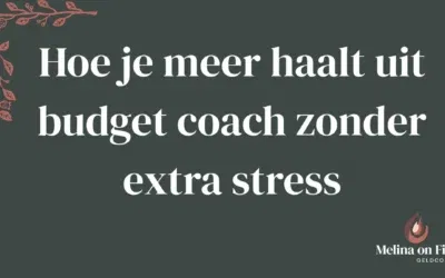 Hoe je meer haalt uit budget coach zonder extra stress