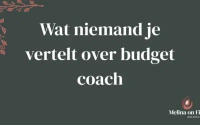 Wat niemand je vertelt over budget coach