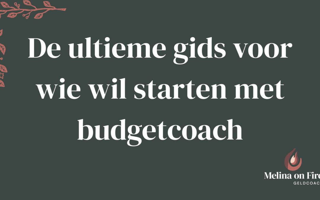 De ultieme gids voor wie wil starten met budgetcoach