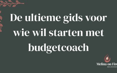 De ultieme gids voor wie wil starten met budgetcoach