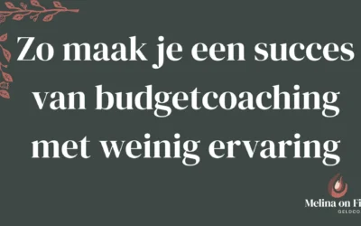 Zo maak je een succes van budgetcoaching met weinig ervaring