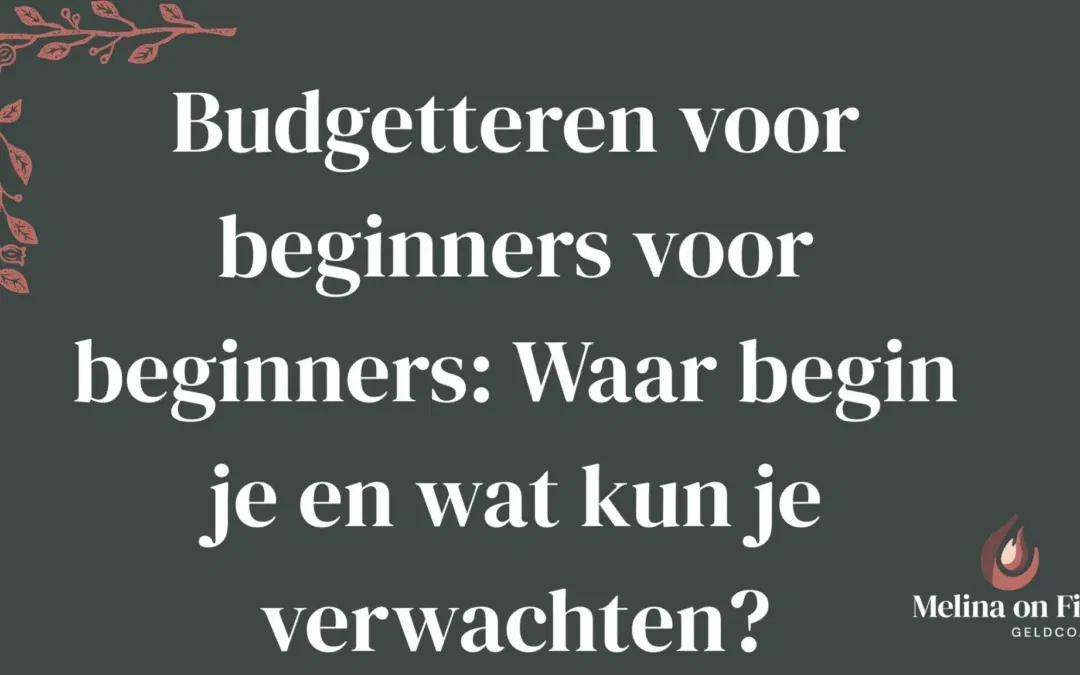 Titelafbeelding over budgetteren voor beginners.