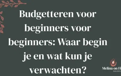 Budgetteren voor beginners voor beginners: Waar begin je en wat kun je verwachten?