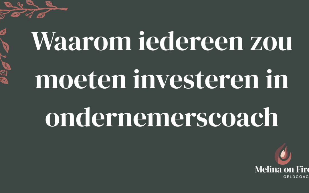 Visualisatie bij het thema ‘ondernemerscoach’, gericht op investeren in begeleiding voor zakelijke groei en focus