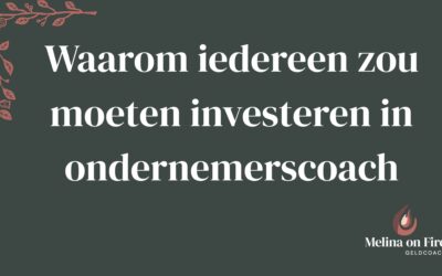 Waarom iedereen zou moeten investeren in ondernemerscoach