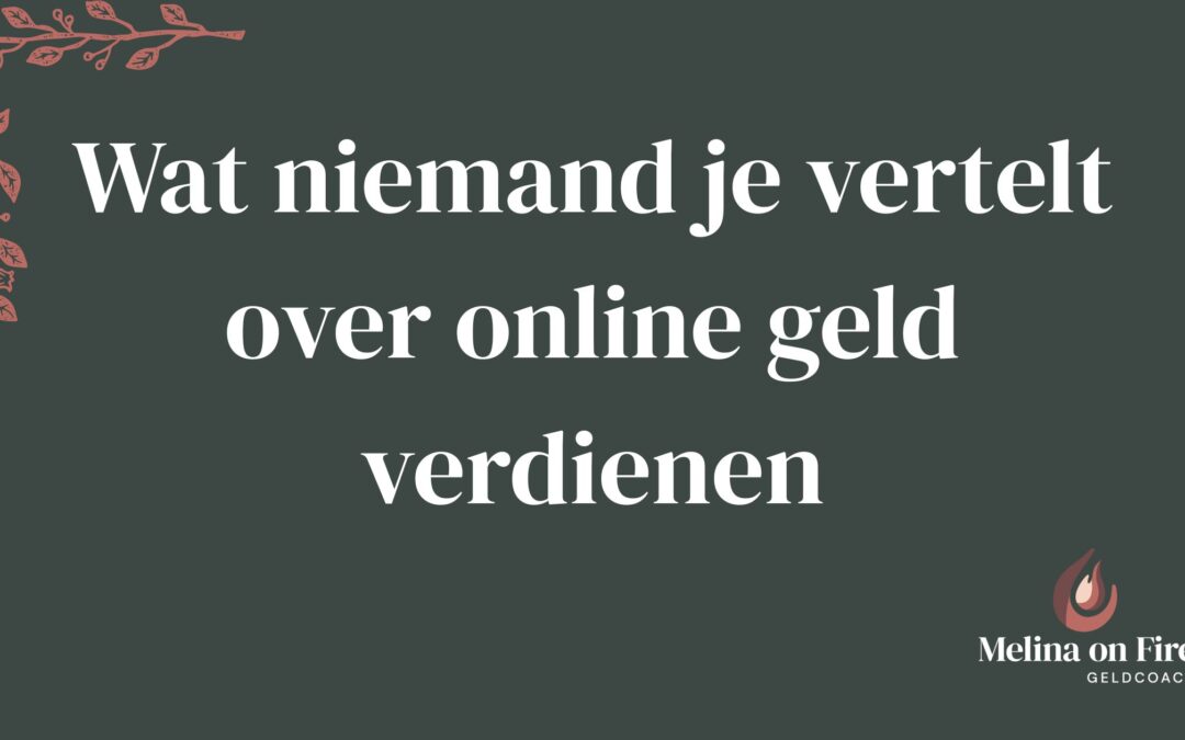 Visualisatie van het thema ‘online geld verdienen’ met focus op realiteit en strategie in plaats van illusies