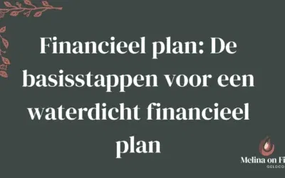 Financieel plan: De basisstappen voor een waterdicht financieel plan