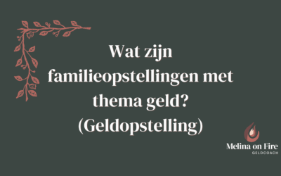 Familieopstellingen met thema geld