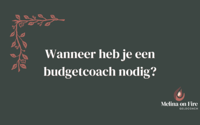 Wanneer heb je een budgetcoach nodig?