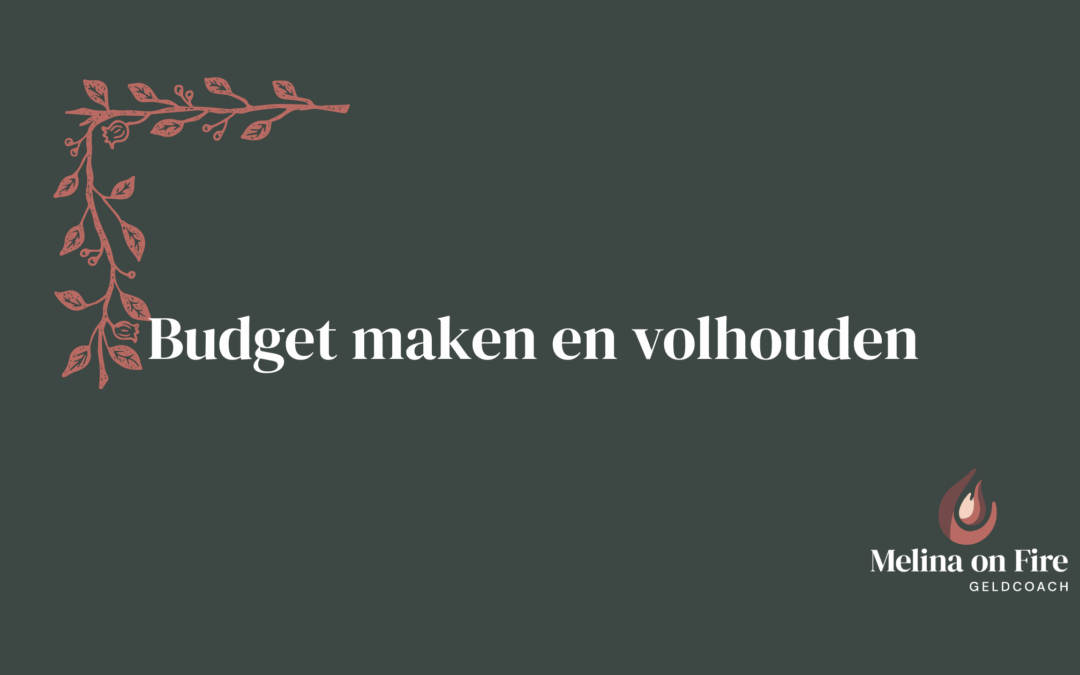 Budget maken en volhouden zo lukt het deze keer wel